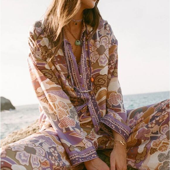 Spell Violet Dancing Valley Blouse XS